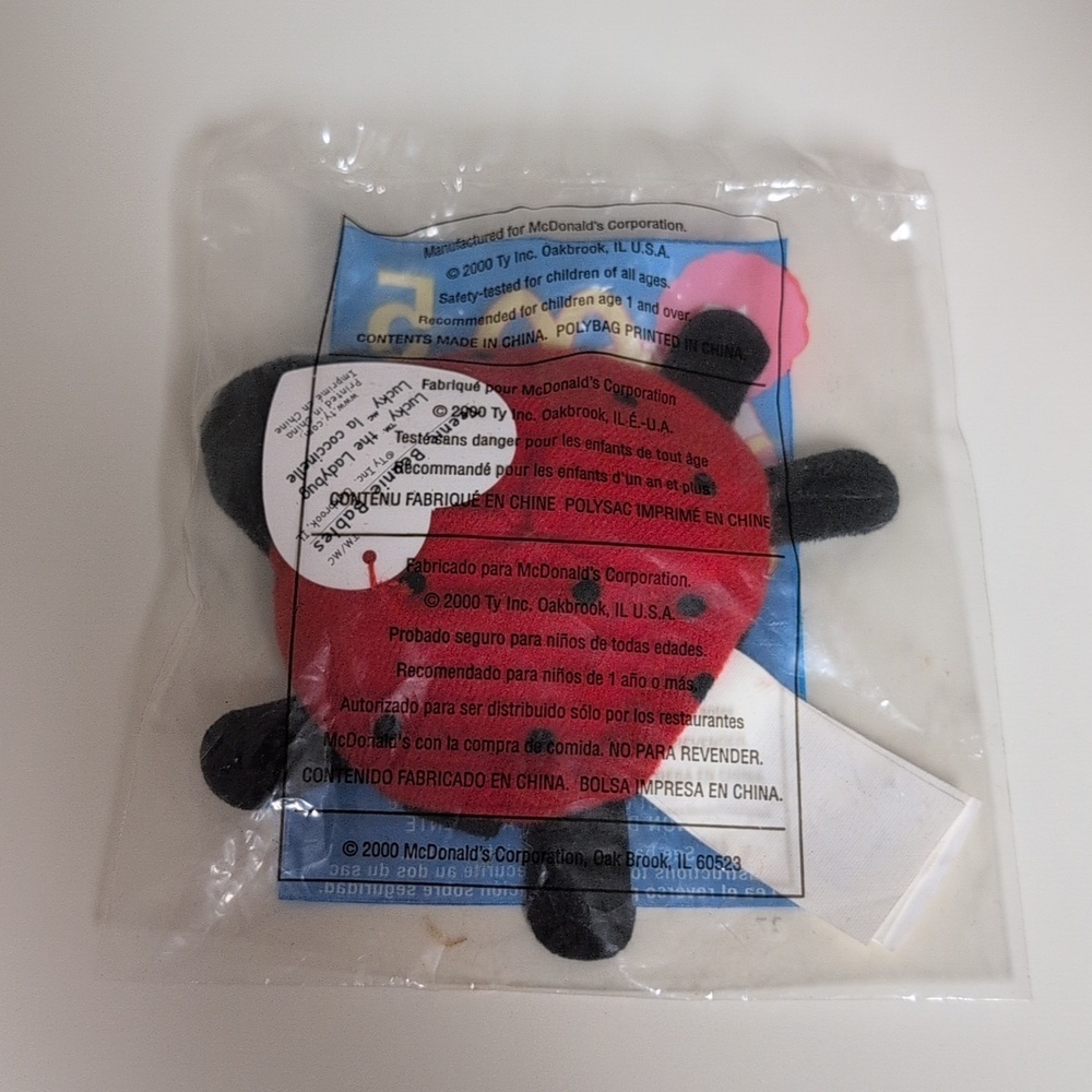 🩵3/$20🩵 Ty Teeny Beanie Baby Lucky The Ladybug, Vintage McDonald's, Y2k